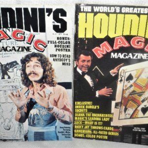 1977 HOUDINI'S MAGIC MAGAZINE  Magician Book Magic Tricks Stage Show Performance